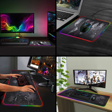 RGB Computer Pad w/ Wireless Charger (Two Sizes Available)